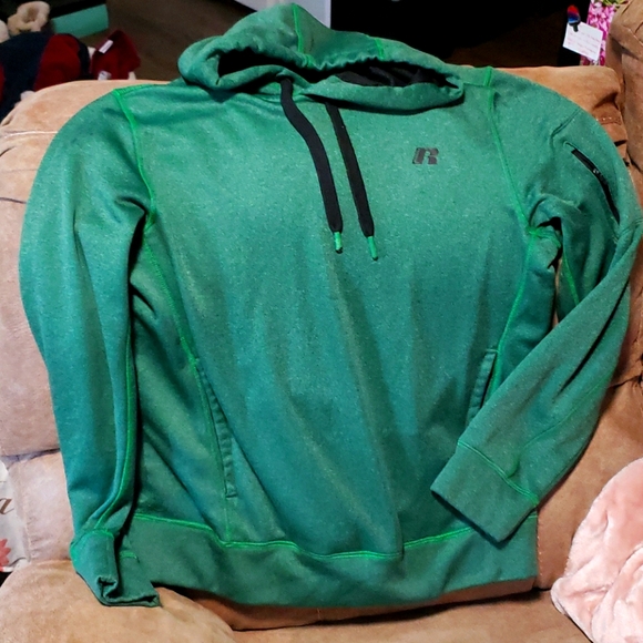 Russell Green Hoodie Size Medium - Picture 5 of 9